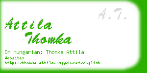 attila thomka business card